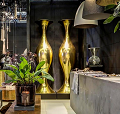 Vase Lenie gold