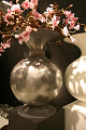 Vase Lola aluminium und weiß